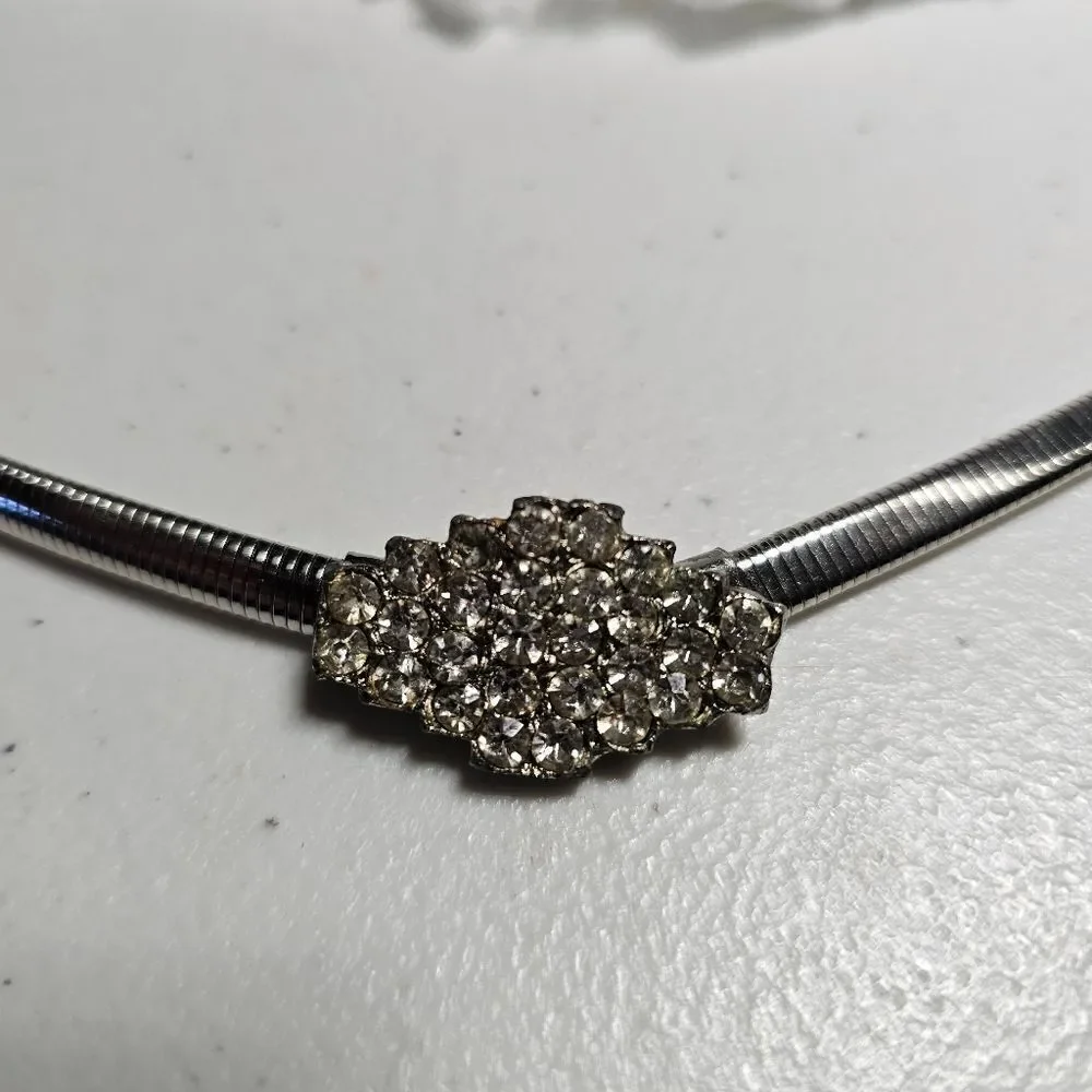 Vintage Flawed Stretchy Rhinestone Belt